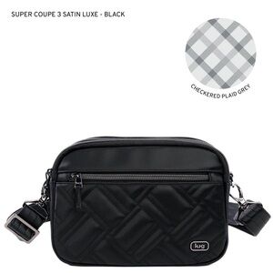Lug Super Coupe 2 Black Quilted Crossbody Bag